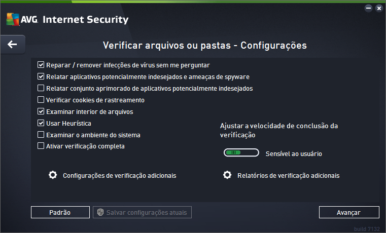 automaticamente e exibido na caixa de texto na parte superior dessa caixa de diálogo.