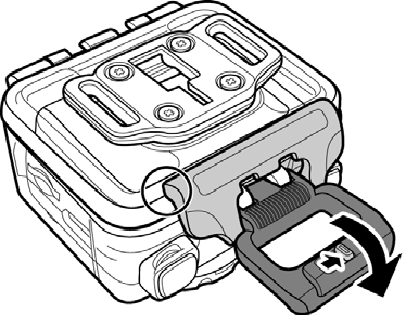 5.1.1. Utilizando o Case Impermeável i. Solte a trava do case impermeável e abra a tampa do case.