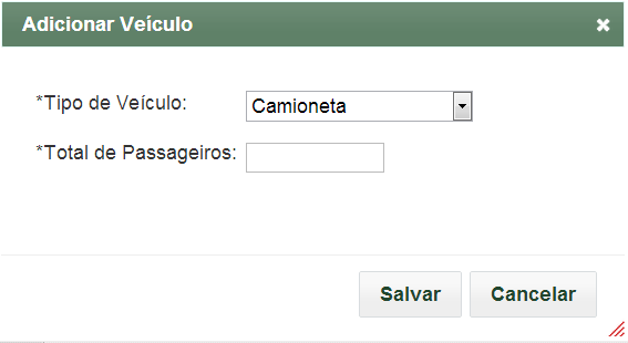 Imagem 11 Adicionar Percurso (Retorno) Após clicar no botão Salvar para adicionar o percurso