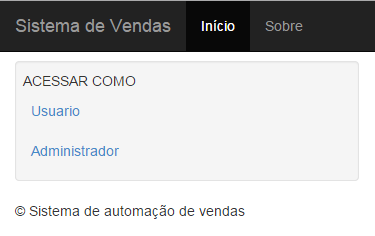 47 Figura 28 Tela do programa HeidiSQL 3.3.2 Operacionalidade da implementação O sistema possui dois perfis de usuário: Administrador e Usuário.