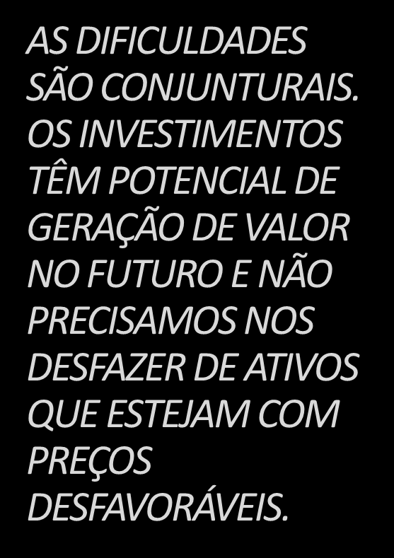 20 PLANO 1 Resultado AS DIFICULDADES SÃO CONJUNTURAIS.