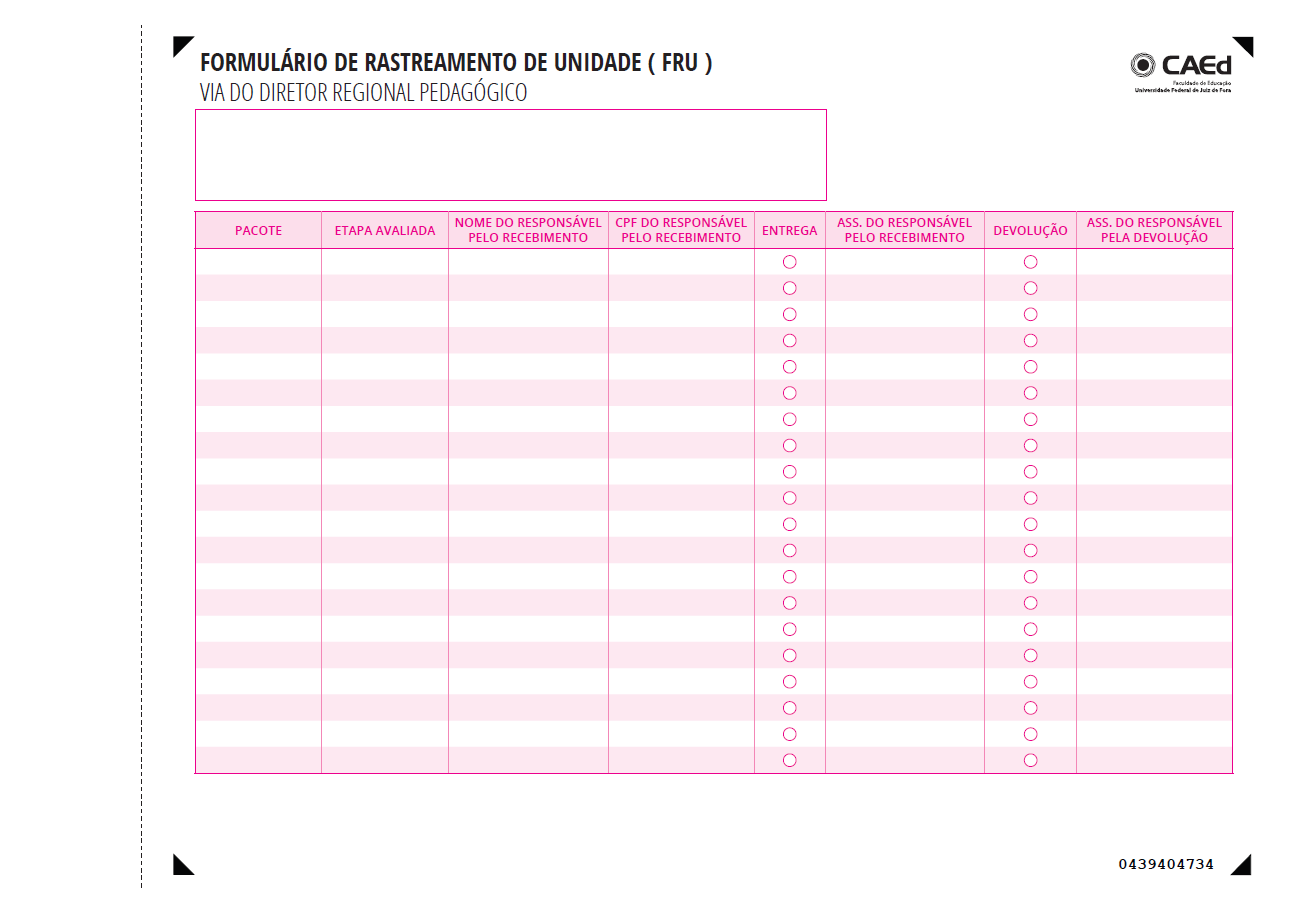 utilizando o Formulário de Rastreamento de