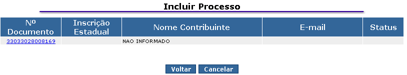 Pesquise por CPF ou CNPJ.. Confirme a exatidão das informações, e clique no número de documento.