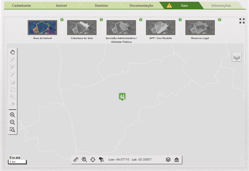 3.4.6 Etapa Geo Agora entraremos na principal etapa do cadastro, onde serão identificadas as diversas feições presentes na legislação.