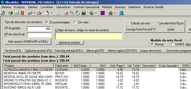 Tutorial UltraPDV Na tela acima aparecerão os Pedidos. Os pedidos pendentes significam que estão aguardando a chegada da Mercadoria.