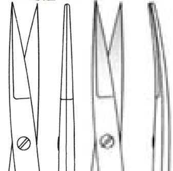 Tesouras Tesoura Spencer 9cm 66-70009 13cm 66-70813 Tesoura Stevens 12cm curva 66-71312 12cm reta 66-71412 Tesoura Stevens c/ vídea 12cm curva 67-71912 12cm reta