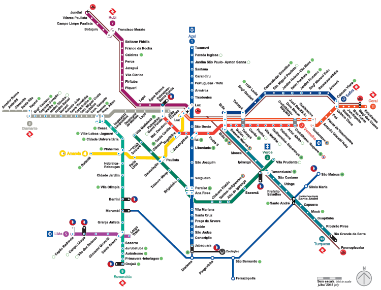 Os trens vazios que prestam serviço a partir da estação Guilhermina-Esperança, além de carregar os usuários que estão na plataforma, conseguem levar os usuários das estações Vila Matilde e Penha.