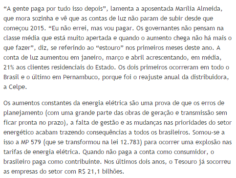 Jornal do Commercio Online 17/05/2015 Erros do setor