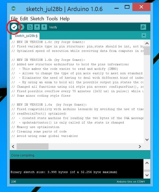 e cole o código (firmware) copiado: Figura 19- Colando o firmware no