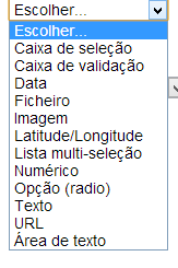 Adicionar Neste separador pode adicionar conteúdos á base de dados. Gravar Neste separador o docente pode gravar (exportar) as informações para CSV (Folha Excel) ou então para ODS (Folha Excel).