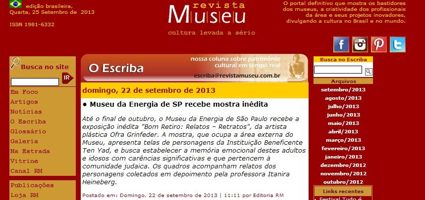 Assunto: Exposição Bom Retiro: Relatos -