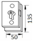 812 Latão T812 Aço inox aisi 304 Entalhe M612 Fechadura: x 3 com chaves iguais Conexão 605 / 1612 / 2612/2612B 627 912 Latão T912 Aço inox aisi 304 Entalhe