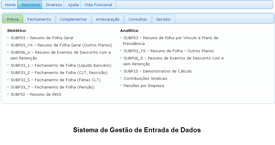 Secretaria de Estado de Administração de Desburocratização SUGESP -