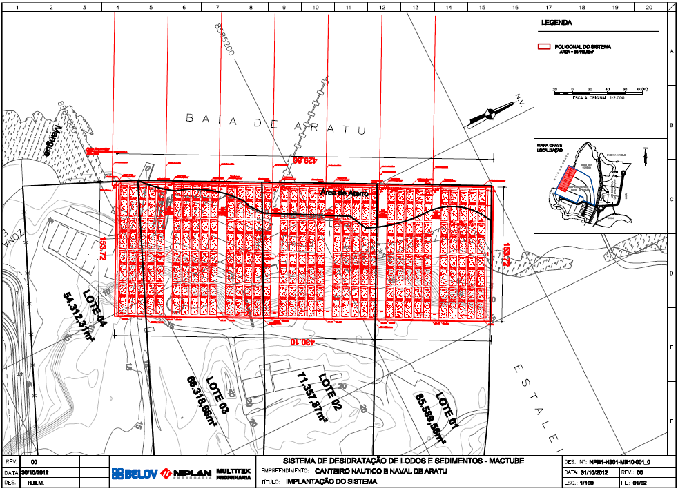 10/13 Figura 3.4: Implantação do Sistema de Geomembranas na área do empreendimento (Anexo 3.