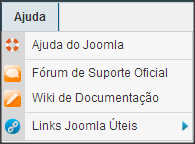 5. Componentes: Nesse menu há a lista de componentes instalados no Joomla!, porém iremos explorar somente a opção banners 6.