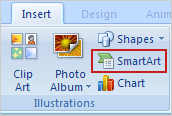 Como você viu anteriormente, pode inserir uma imagem e outros elementos gráficos usando ícones do layout Título e Conteúdo.