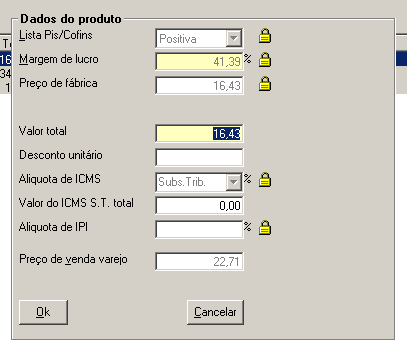 Caso você queira aumentar a quantidade digitada, clique sobre o Produto e tecle o sinal + (Mais) ou para diminuir, clique sobre o Produto e tecle o sinal - (Menos).