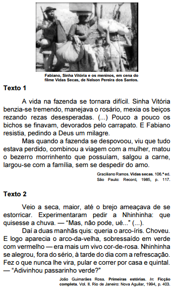 Questão 22 Tomando por base o trecho escrito que representa a fala de Nhinhinha: Mas, não pode, ué.