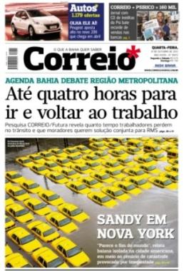 O JORNAL CORREIO Jornal líder de circulação na Bahia e com o maior número de leitores na grande Salvador, o Correio é destaque na impressa nacional desde que implantou um projeto