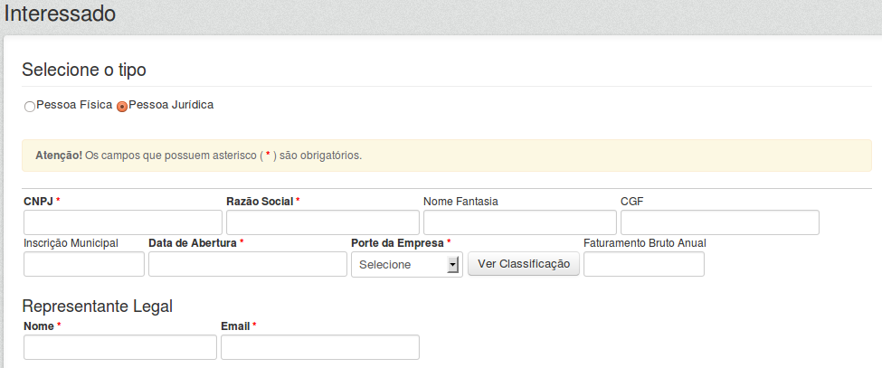 15 Ao clicar em Meus Clientes o sistema irá listar todos os seus clientes (Interessados), caso não possua nenhum interessado cadastrado clique no botão Novo.