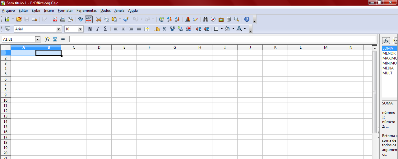 3. Apagando Para apagar, basta pressionar a tecla Delete. 4. Formatação Para formatar uma célula basta selecionar a(s) célula(s) e usar a Barra de Formatação para isto.