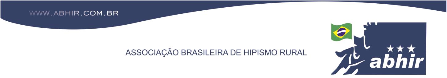 1 ENTIDADE ORGANIZADORA Associação Brasileira dos Cavaleiros de Hipismo Rural Fone/Fax: (19) 3523-6700 - www.abhir.com.br e-mail: abhir@abhir.com.br CNPJ: 52.167.889/0001-08 1.