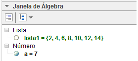 32 Como o valor inicial é 2 e a expressão n + 1, o GeoGebra retorna 3 como primeiro elemento da lista, ou seja, somando 1 ao valor do primeiro valor de n (2 + 1 = 3).