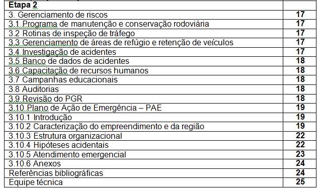 PROGRAMA DE GERENCIAMENTO DE RISCOS PARA