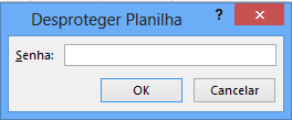 19 Digite novamente a senha e clique em Ok. Para proteger parte de uma planilha: Selecione o intervalo de células que se deseja deixar desprotegido.