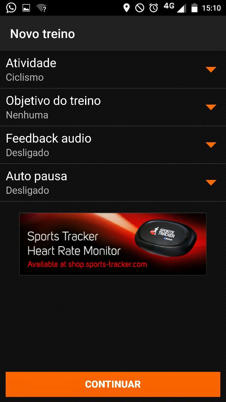 SPORT TRACKER Disponível nas plataformas Windows, Android e IOS Passo 1 Abra o aplicativo e clique no