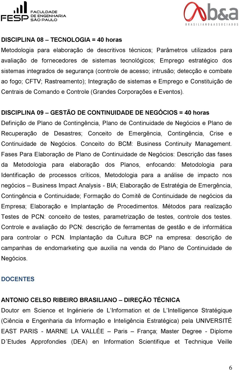 (Grandes Corporações e Eventos).