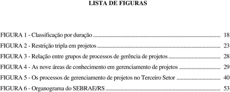 .. 23 FIGURA 3 - Relação entre grupos de processos de gerência de projetos.