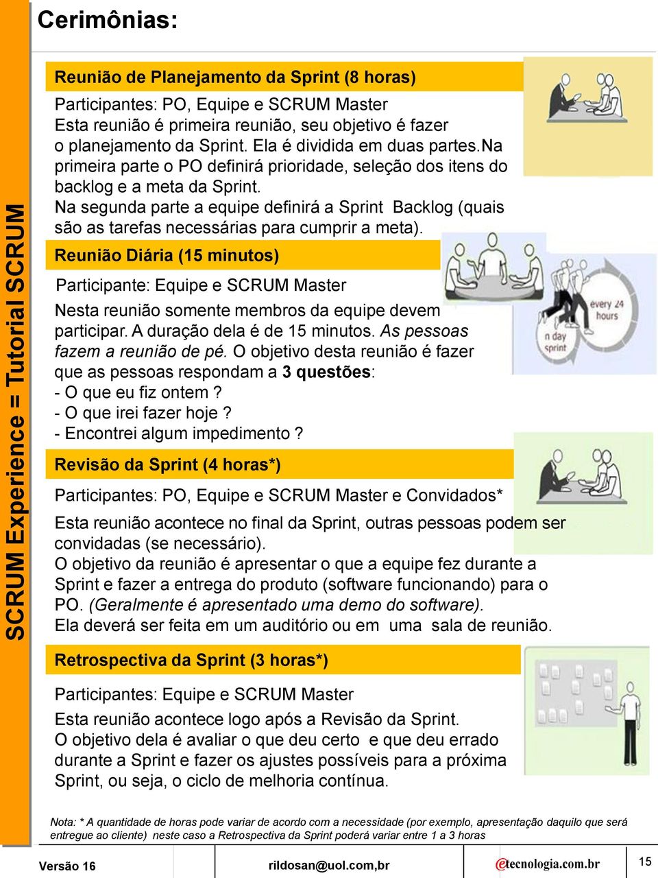 Na segunda parte a equipe definirá a Sprint Backlog (quais são as tarefas necessárias para cumprir a meta).