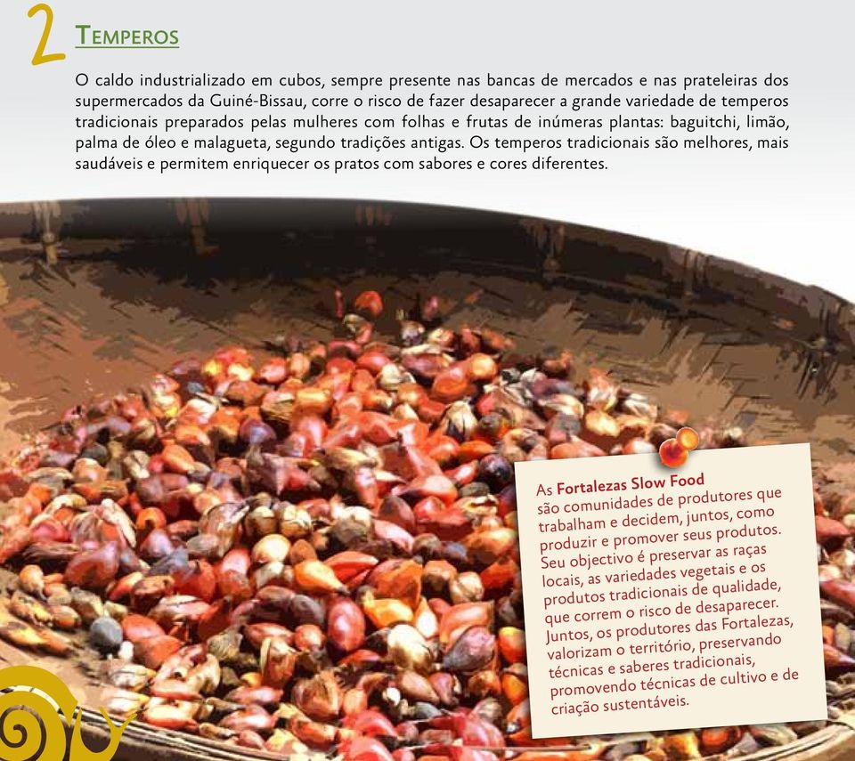 Os temperos tradicionais são melhores, mais saudáveis e permitem enriquecer os pratos com sabores e cores diferentes.