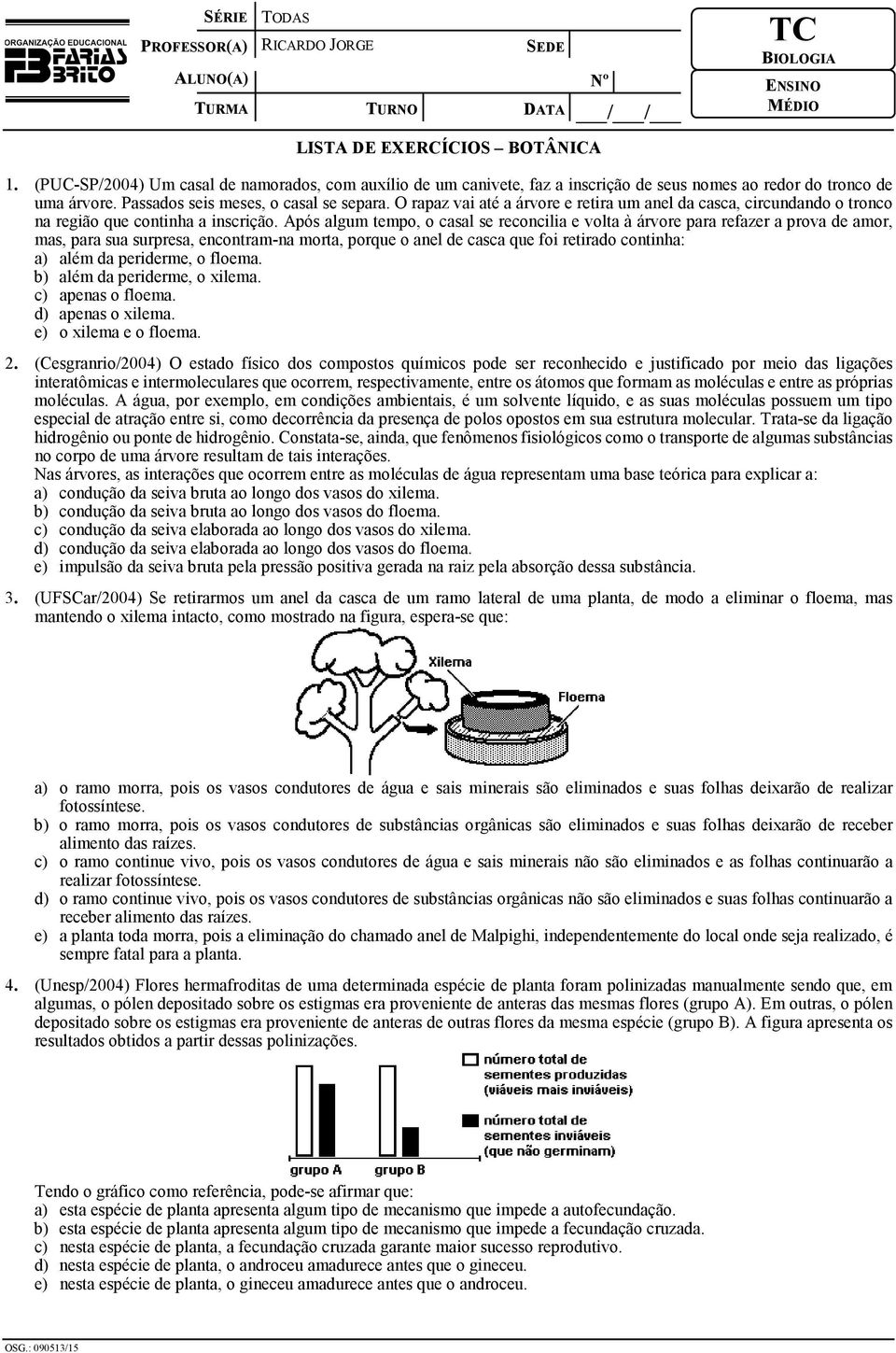 O rapaz vai até a árvore e retira um anel da casca, circundando o tronco na região que continha a inscrição.