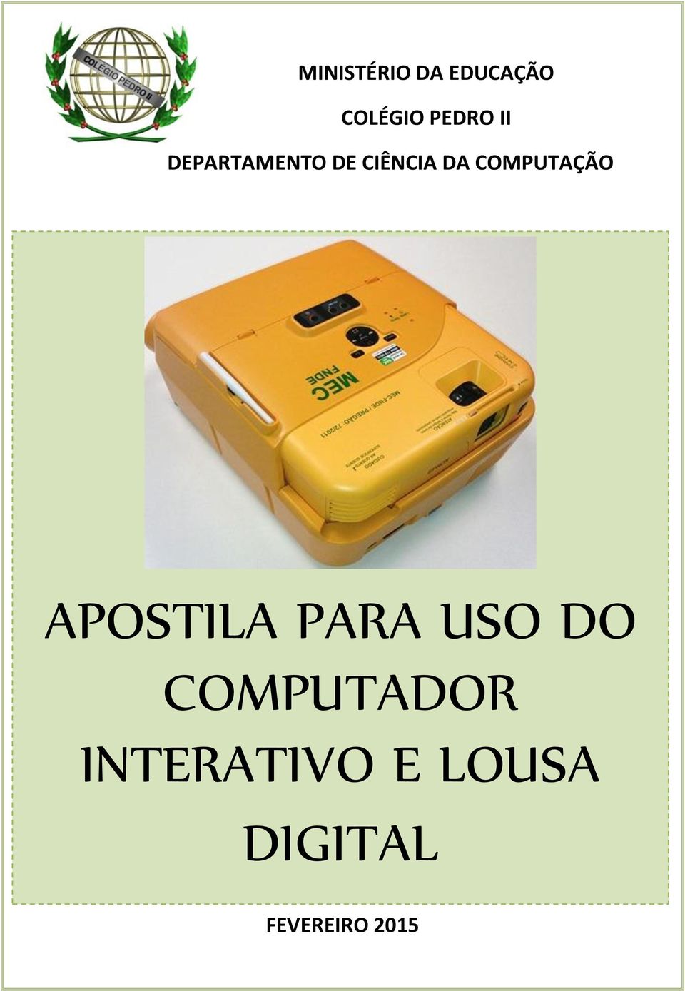 COMPUTAÇÃO APOSTILA PARA USO DO