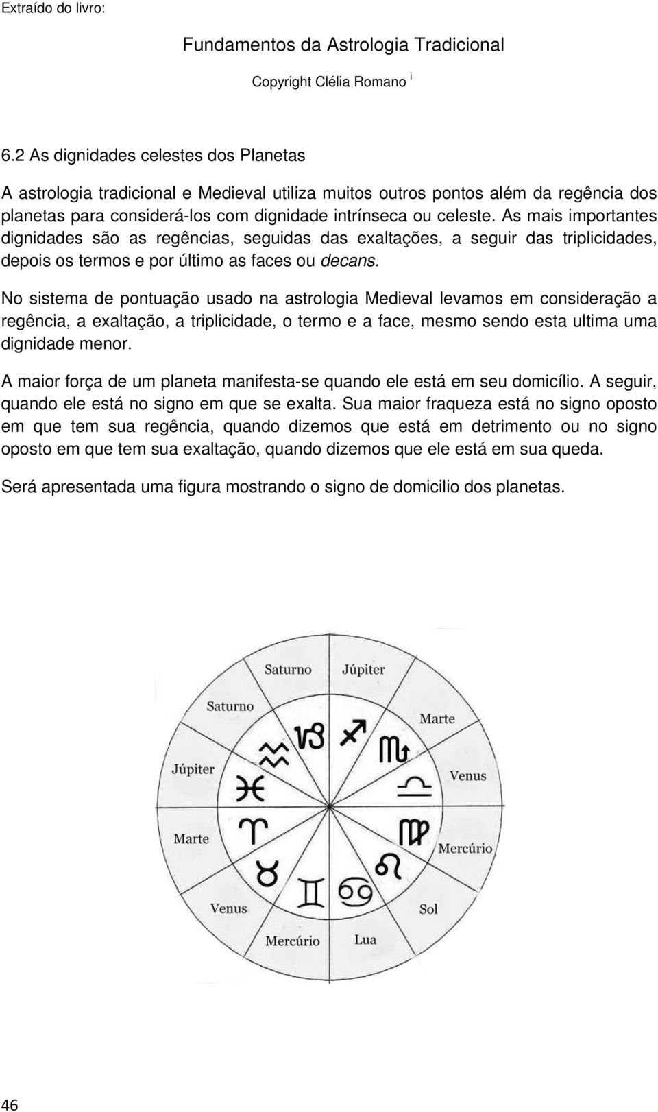 As mais importantes dignidades são as regências, seguidas das exaltações, a seguir das triplicidades, depois os termos e por último as faces ou decans.