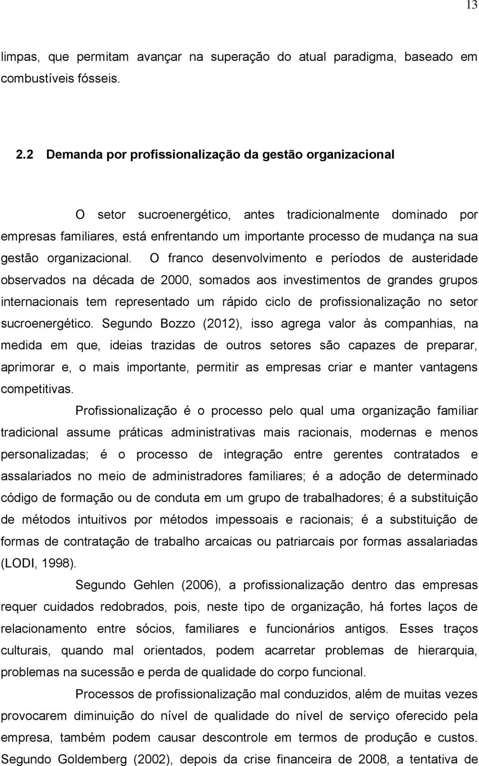 gestão organizacional.