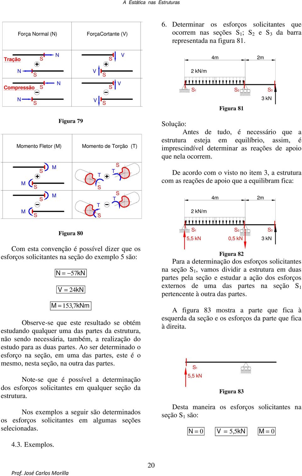 assim, é imprescindível determinar as reações de apoio que nela ocorrem.