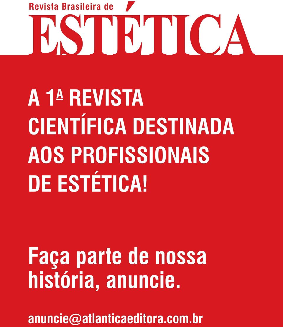 profissionais de estética!