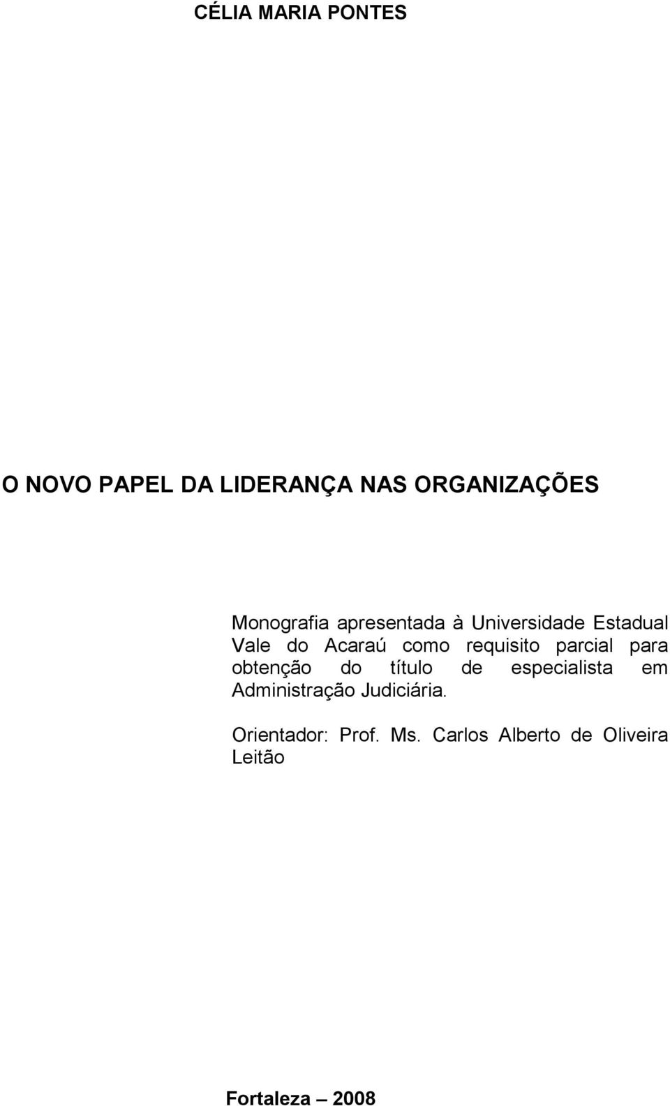 requisito parcial para obtenção do título de especialista em