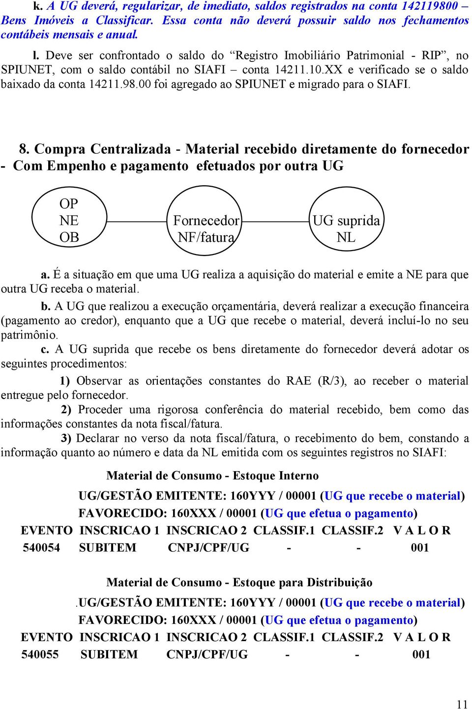 00 foi agregado ao SPIUNET e migrado para o SIAFI. 8.