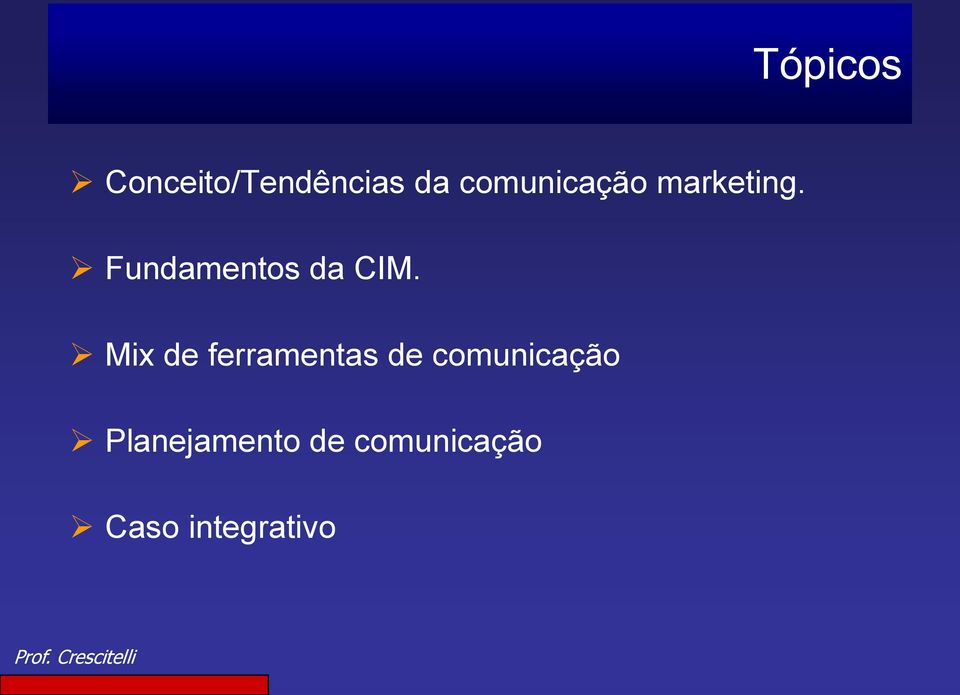 Fundamentos da CIM.