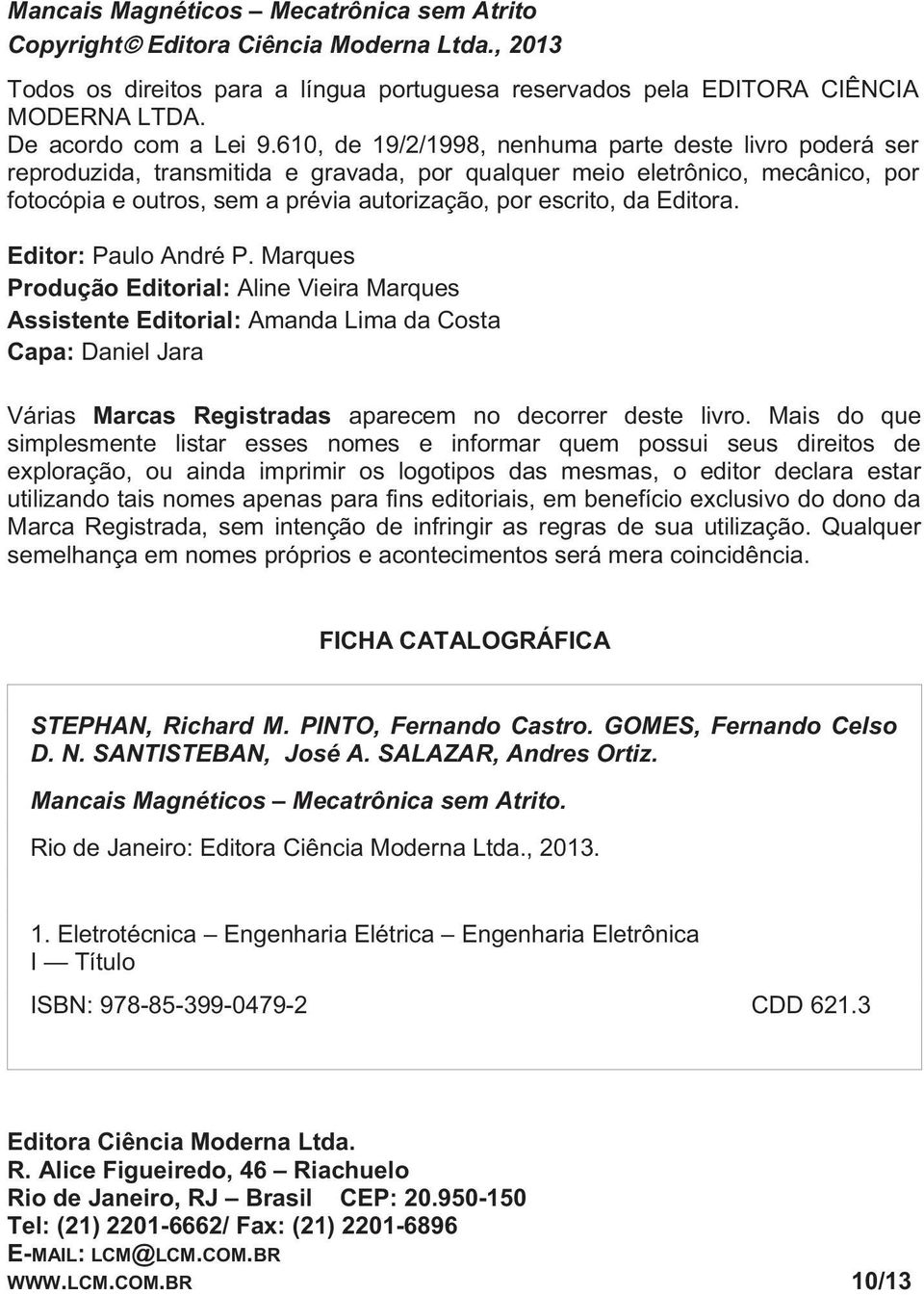 Editora. Editor: Paulo André P.