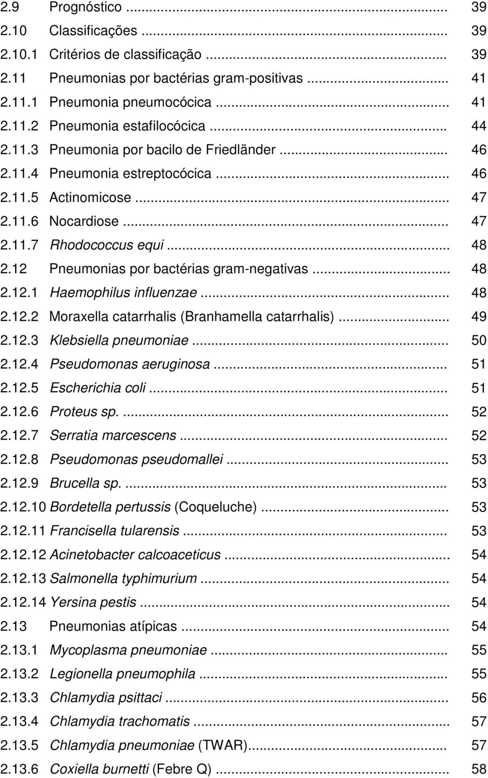 .. 2.12.3 Klebsiella pneumoniae... 2.12.4 Pseudomonas aeruginosa... 2.12.5 Escherichia coli... 2.12.6 Proteus sp.... 2.12.7 Serratia marcescens... 2.12.8 Pseudomonas pseudomallei... 2.12.9 Brucella sp.