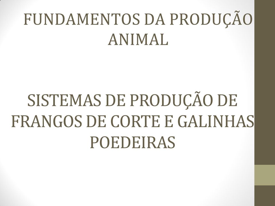 SISTEMAS DE PRODUÇÃO