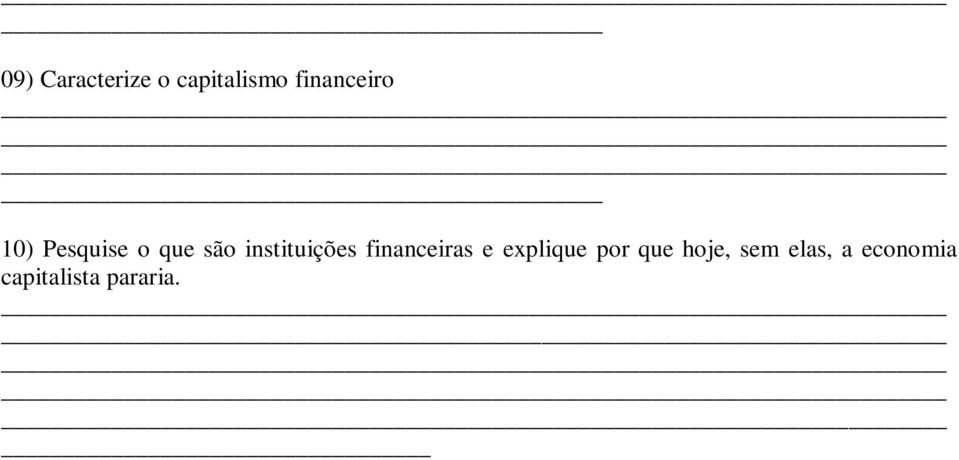 instituições financeiras e explique