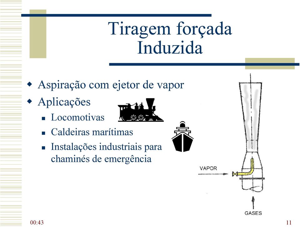 Caldeiras marítimas Instalações