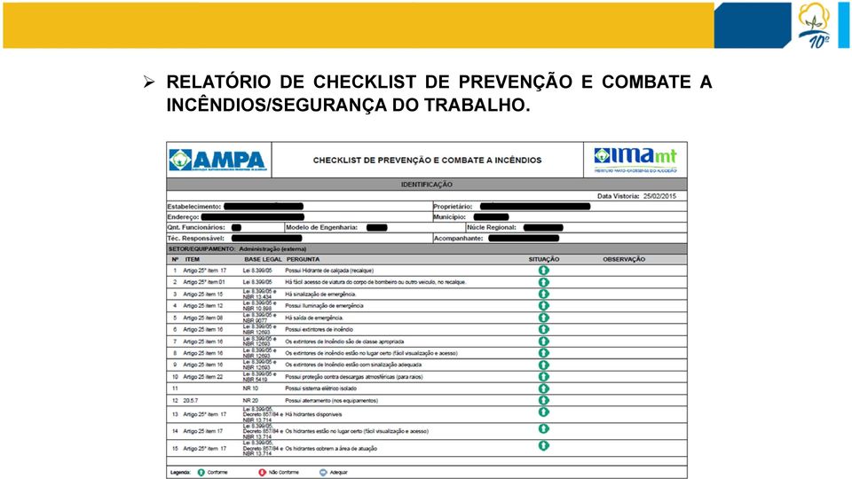 PREVENÇÃO E COMBATE