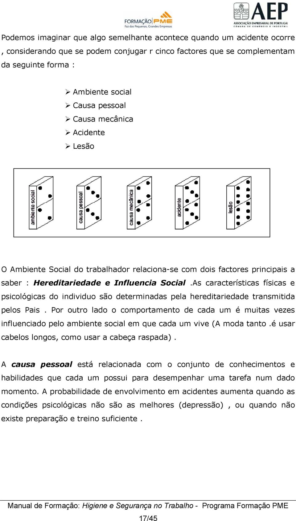 As características físicas e psicológicas do individuo são determinadas pela hereditariedade transmitida pelos Pais.